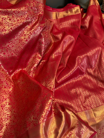Kanchi pattu red