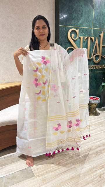 Jhamdani top duppata