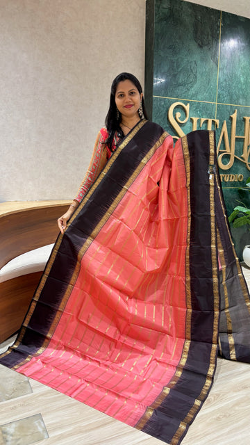 Kanchi pattu peach-snuff
