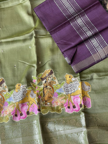 Mangalgiri dress green