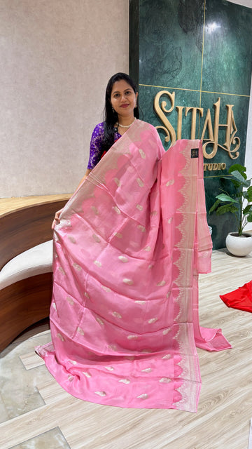Crepe organza babypink