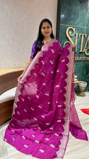Crepe organza pink