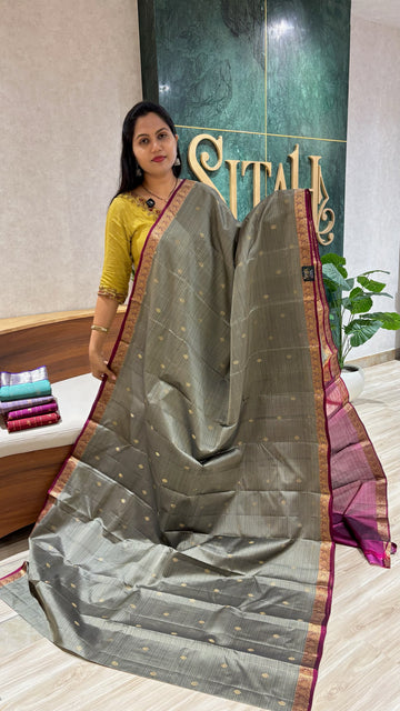 Kanchi pattu Grey