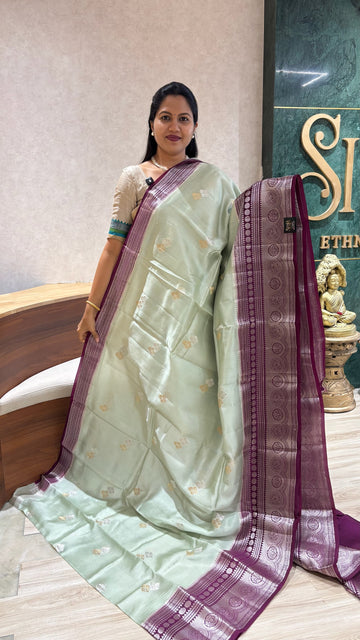 Chanderi mango pattu