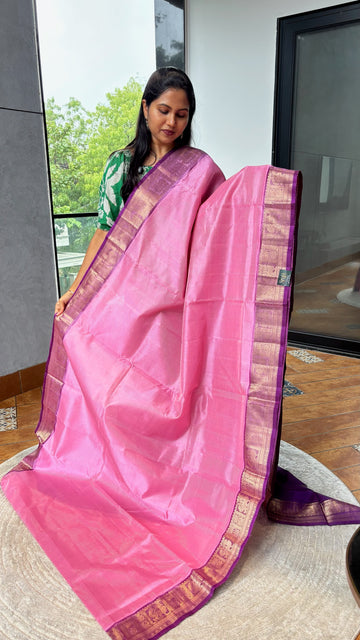 Mangalgiri pattu pink