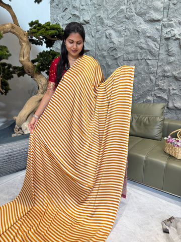Ajrakh satin Yellow