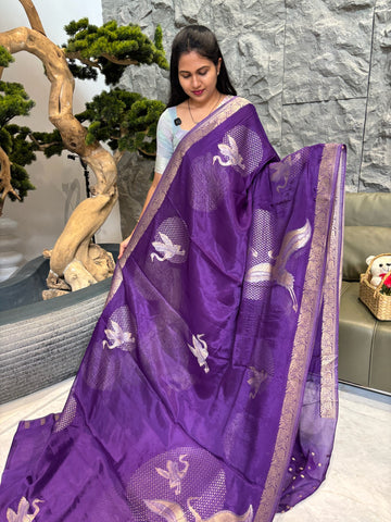 Chinnon saree purple