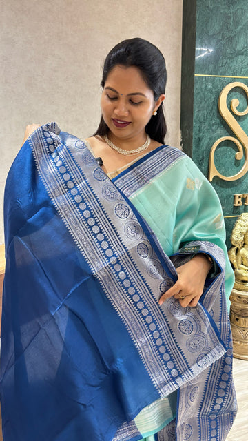 Chanderi mango pattu