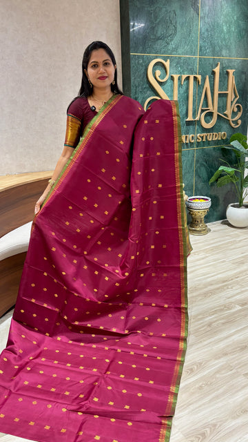 Handloom gadwal pattu