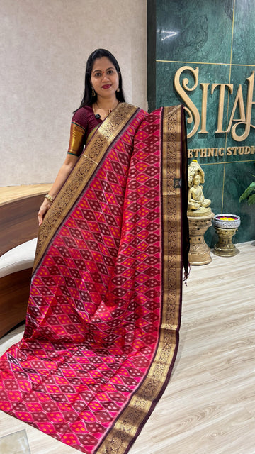 Handloom kanchi ikkat weave