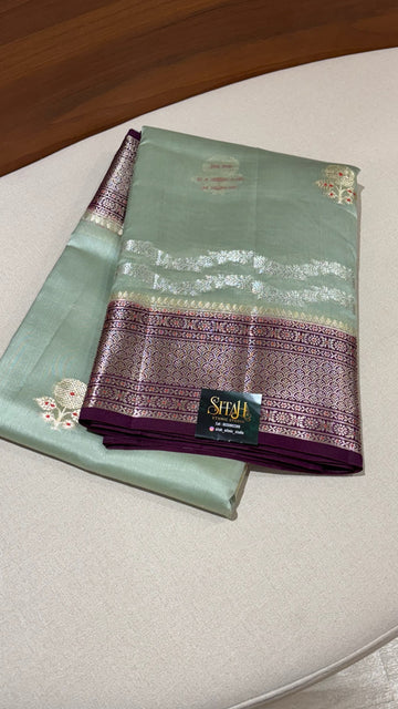 Chanderi mango pattu