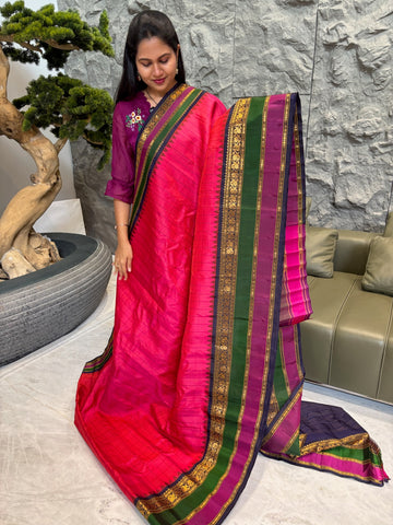 Handloom gadwal pattu