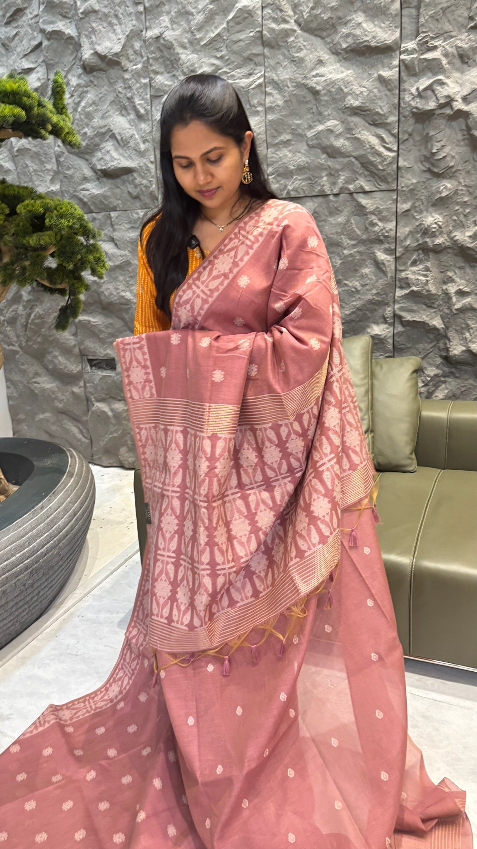 Puliya cotton onion pink