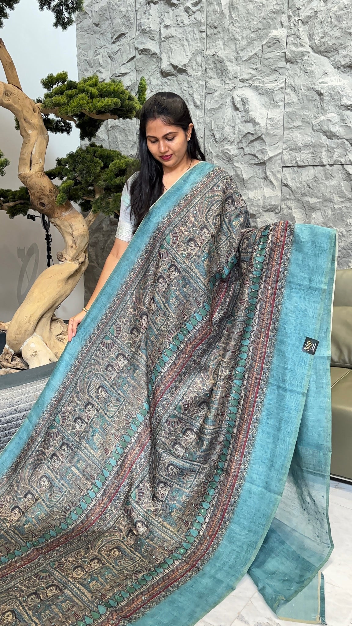Madhubani blue