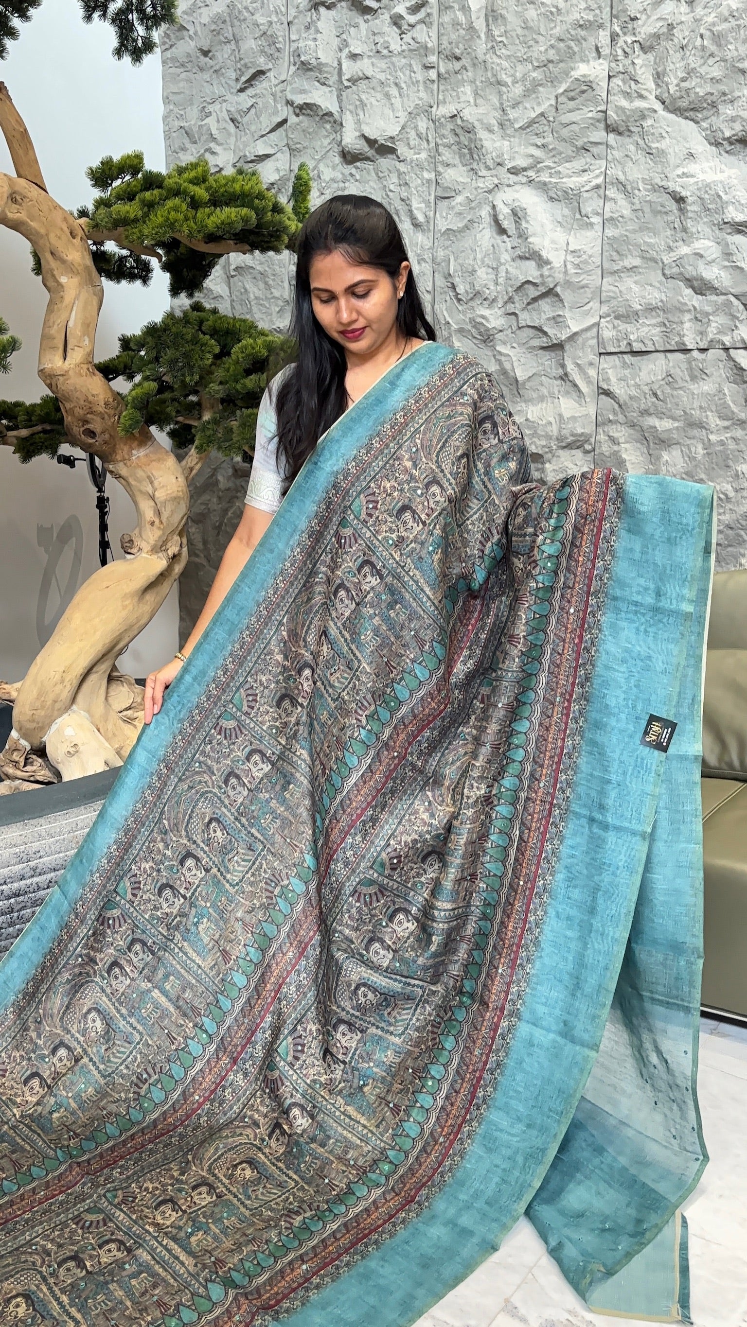 Madhubani blue