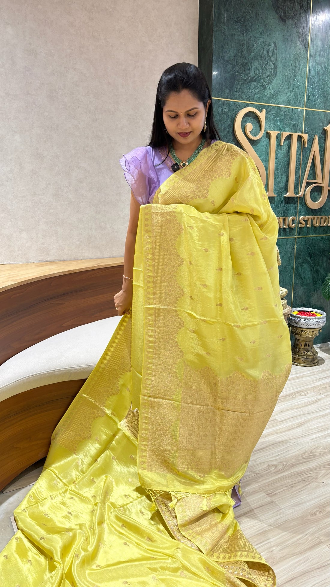 Tissue georgette saree