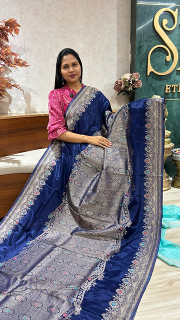 Ho crepe silk blue