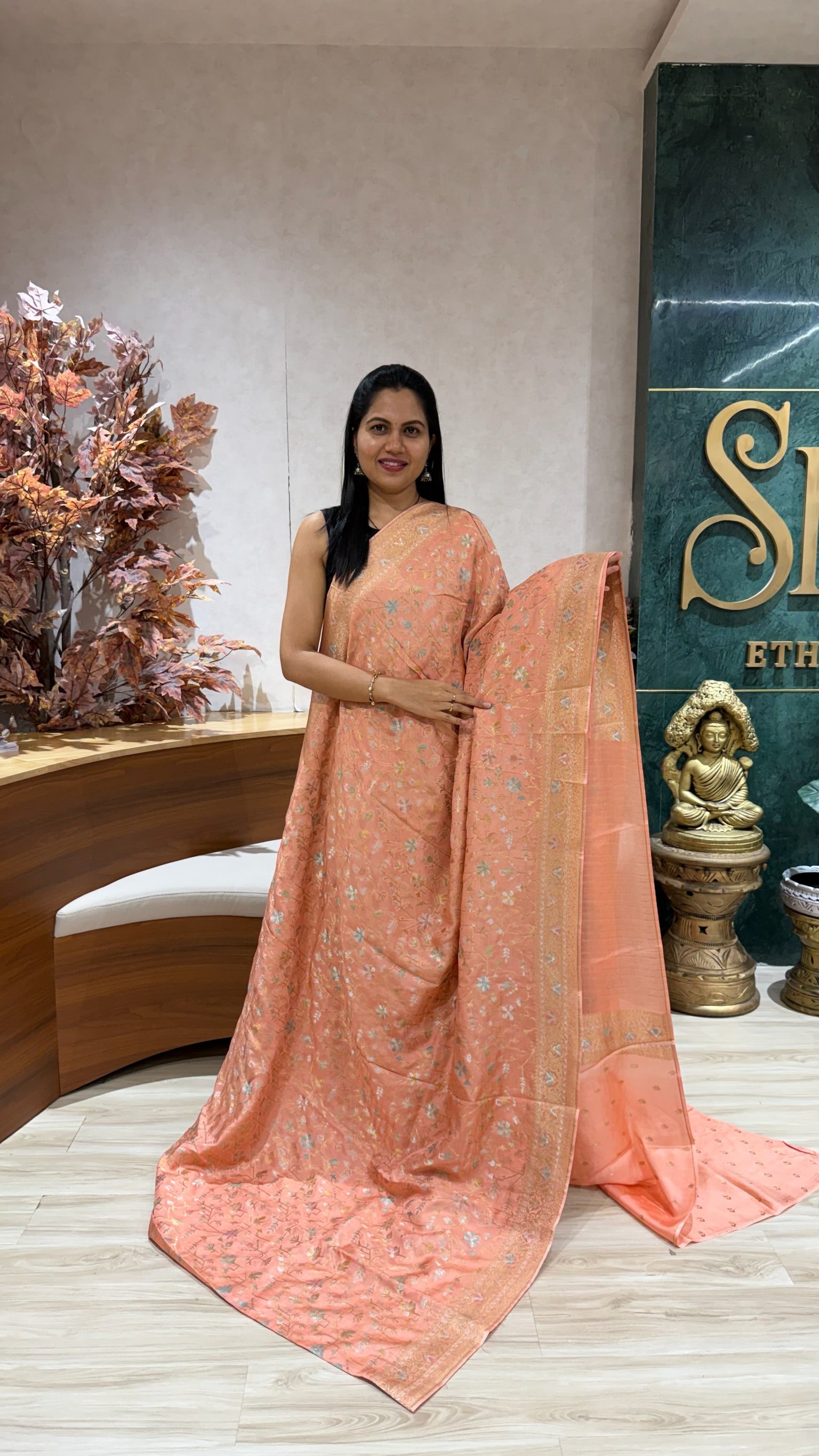 Fancy munga jhamdani weaving