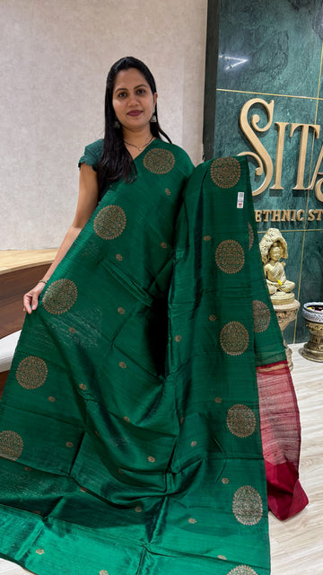 Handloom raw silk saree