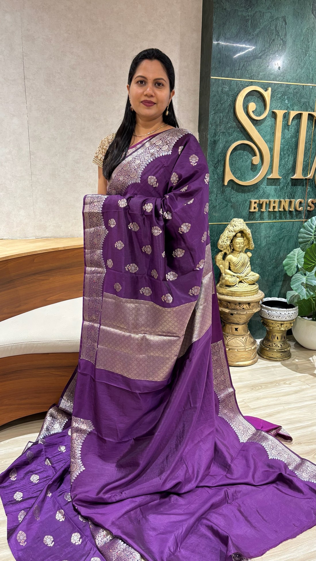 Banaras scallop purple