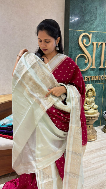 Fancy mango pattu pink