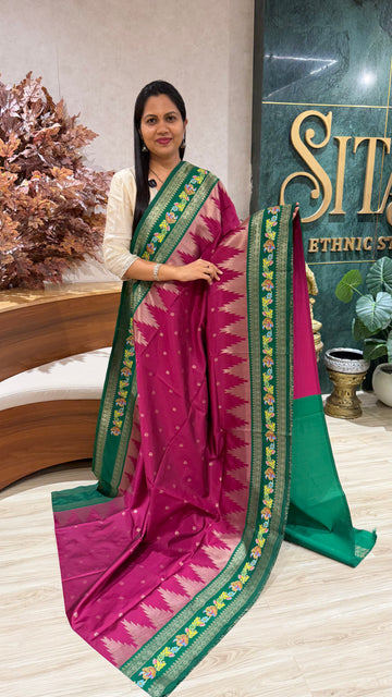 Fancy silk Tanjore print