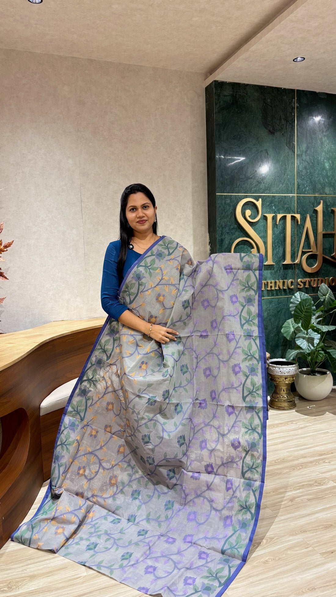 Bengal cotton with no blouse