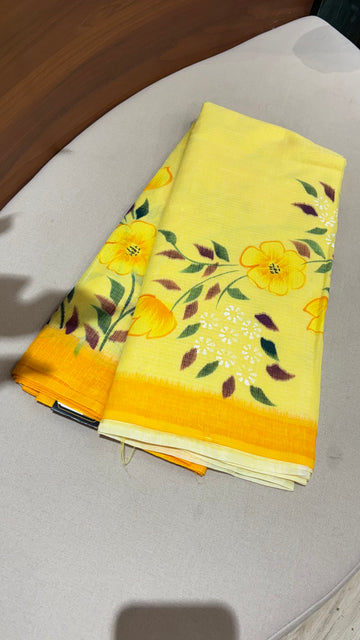 Kota hand paint saree