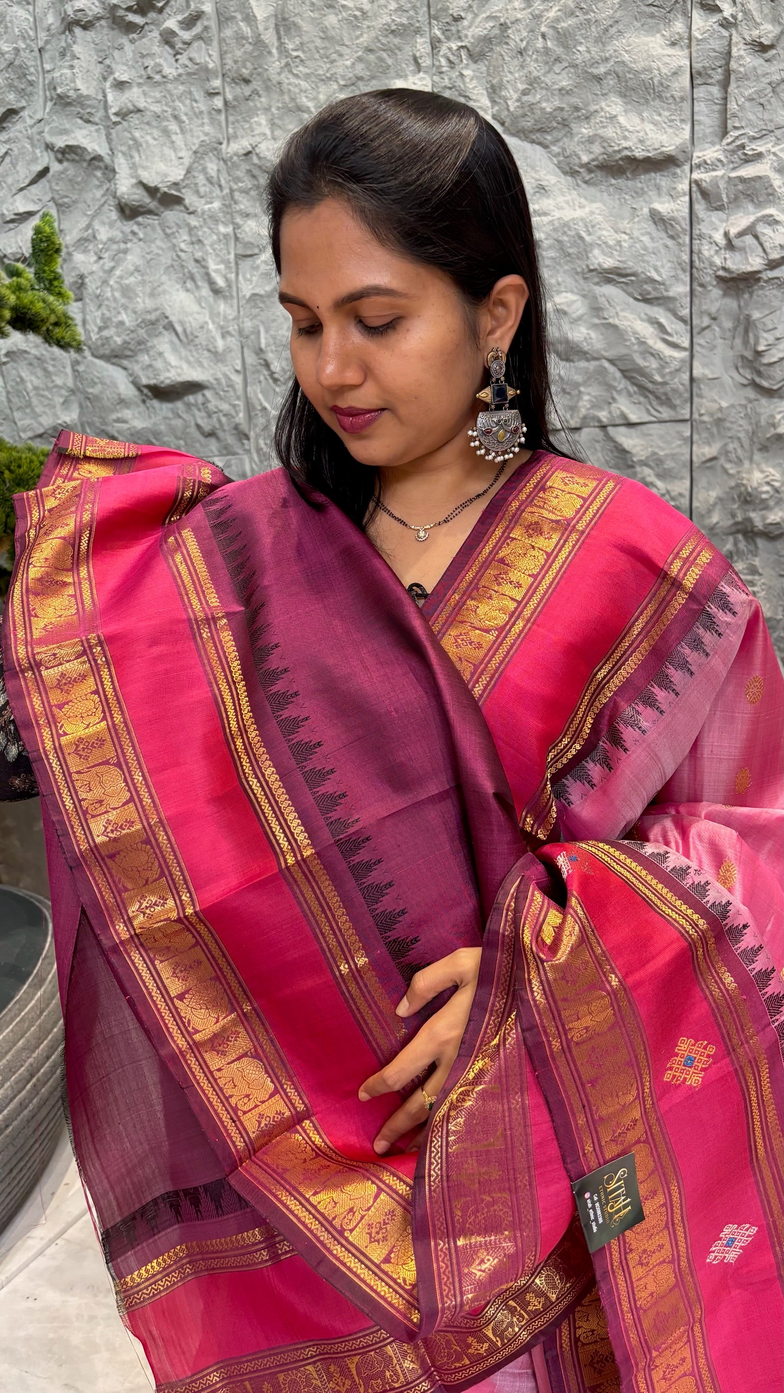 Pure handloom gadwal pattu