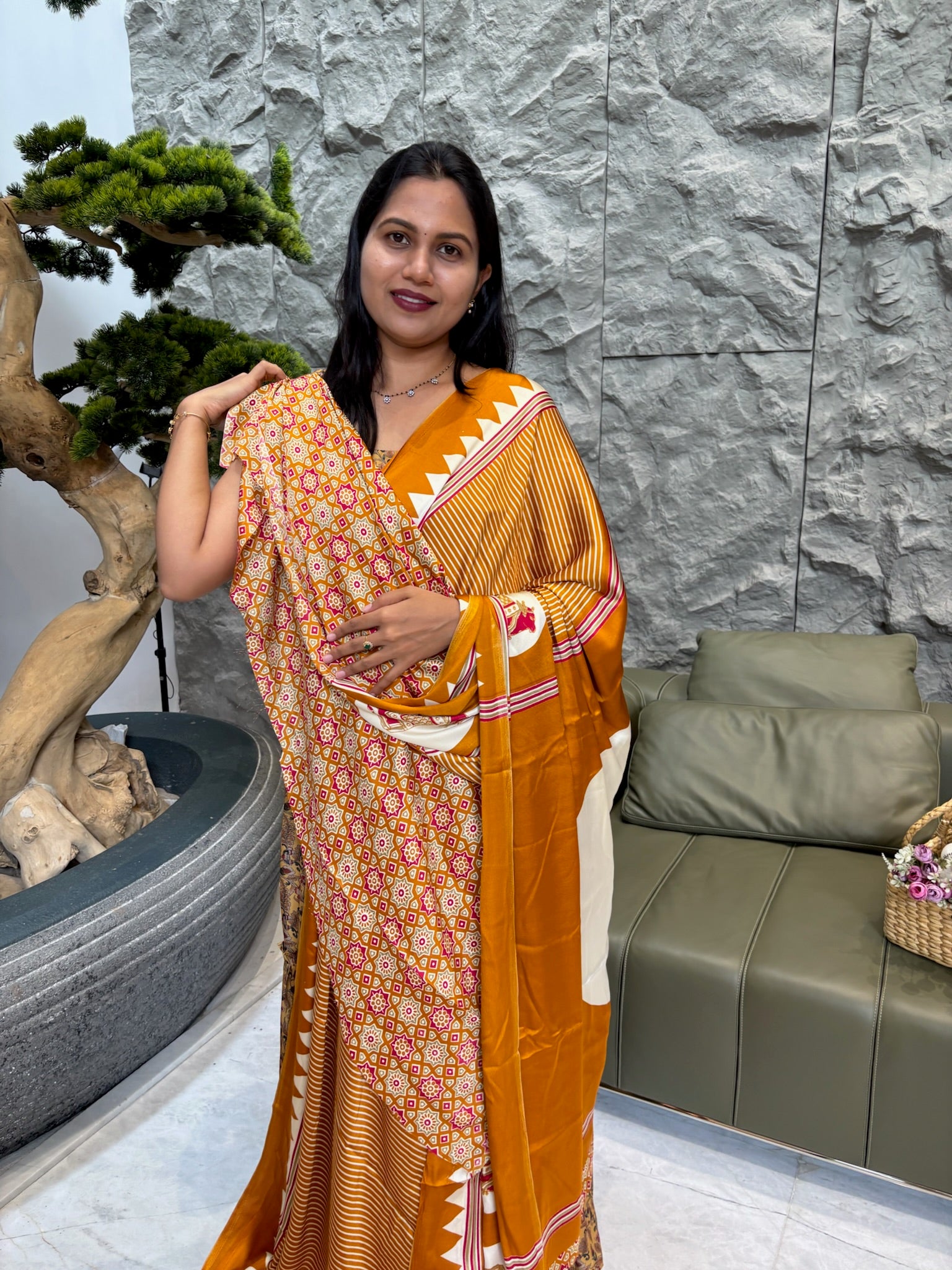 Modal silk yellow