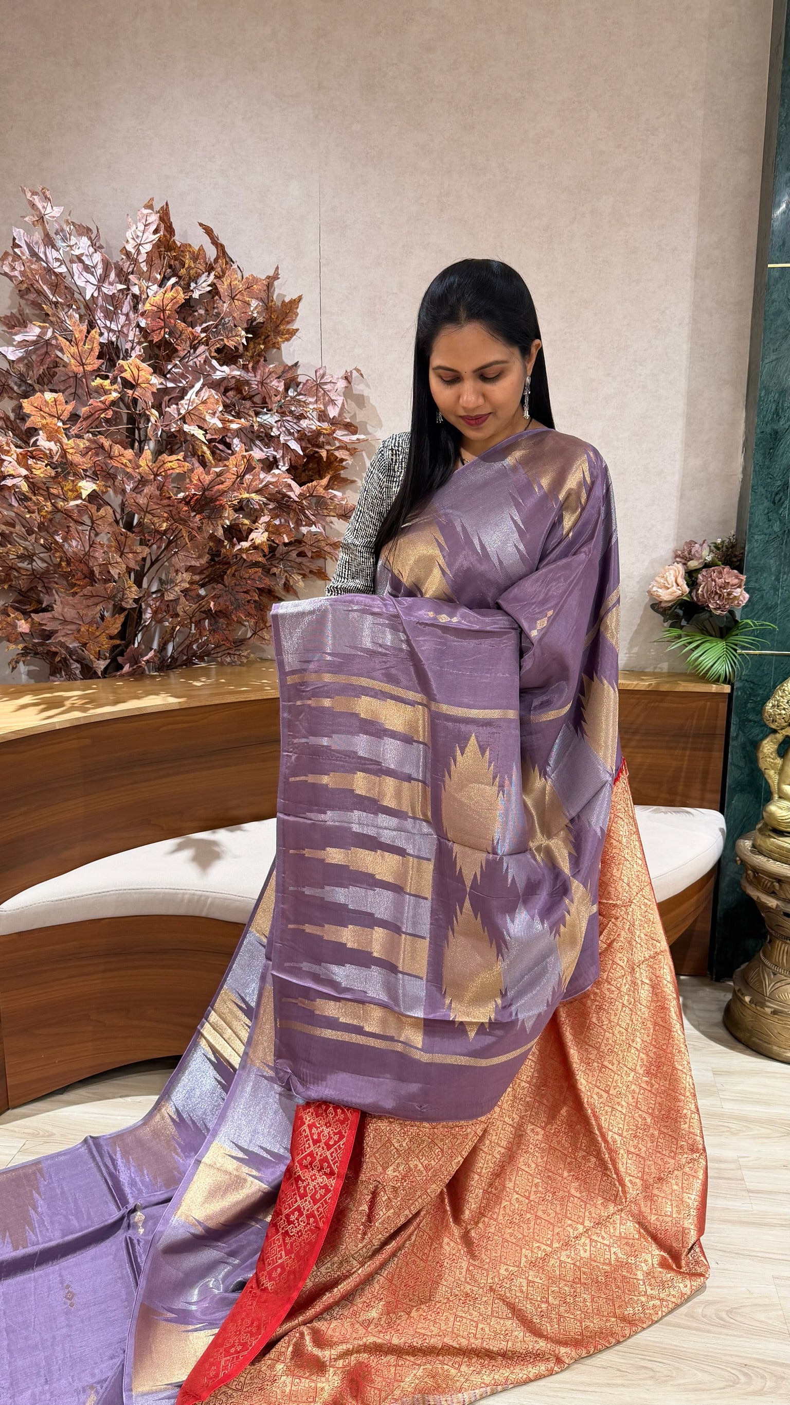 Russian silk temple border