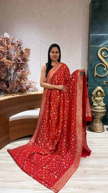 Fancy munga jhamdani weaving