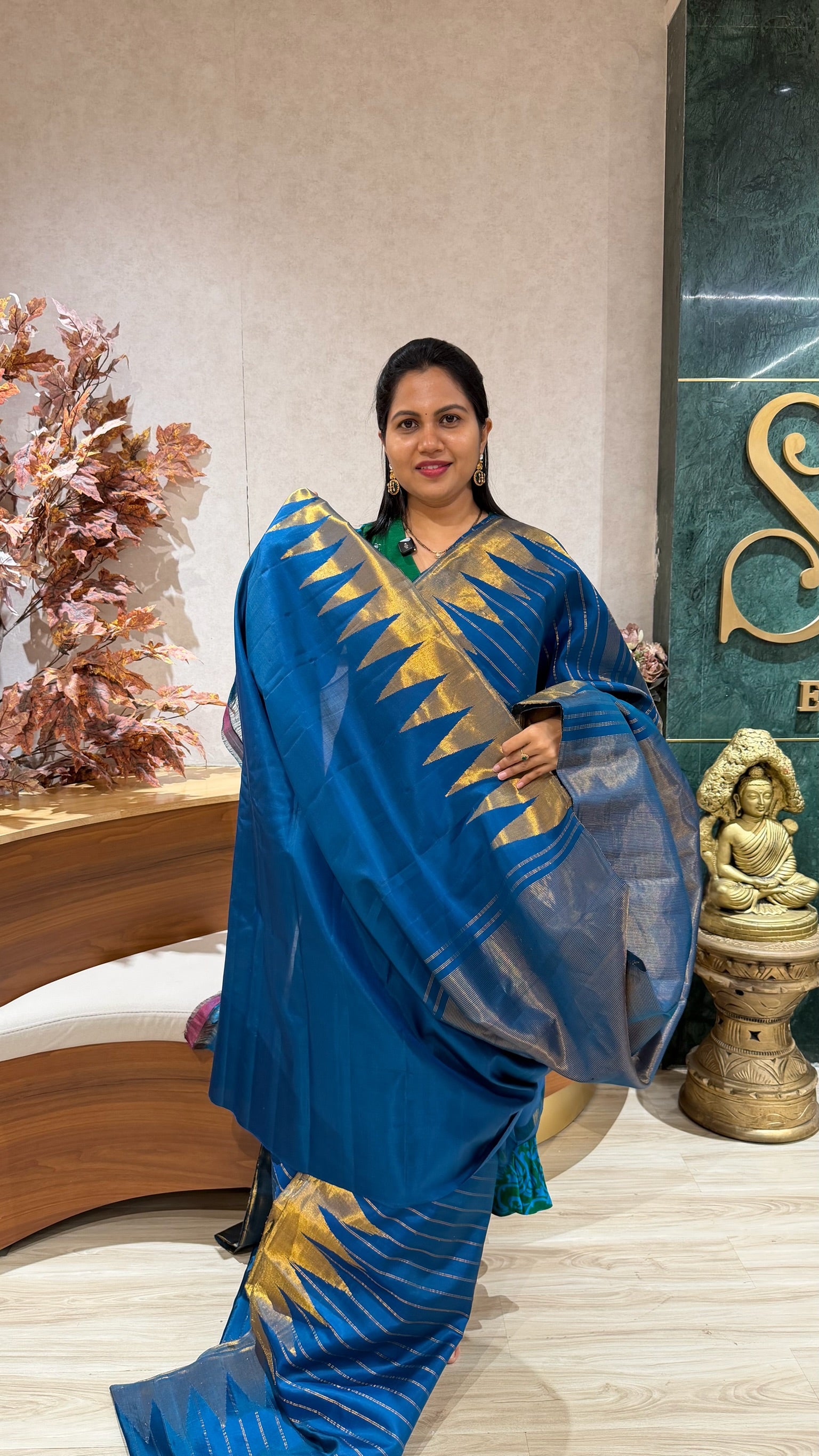 Handloom gadwal tissue border