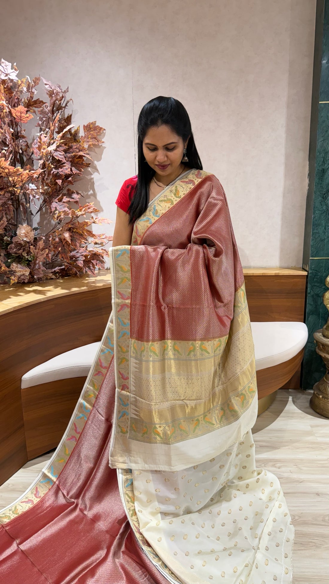Banaras tissue georgette