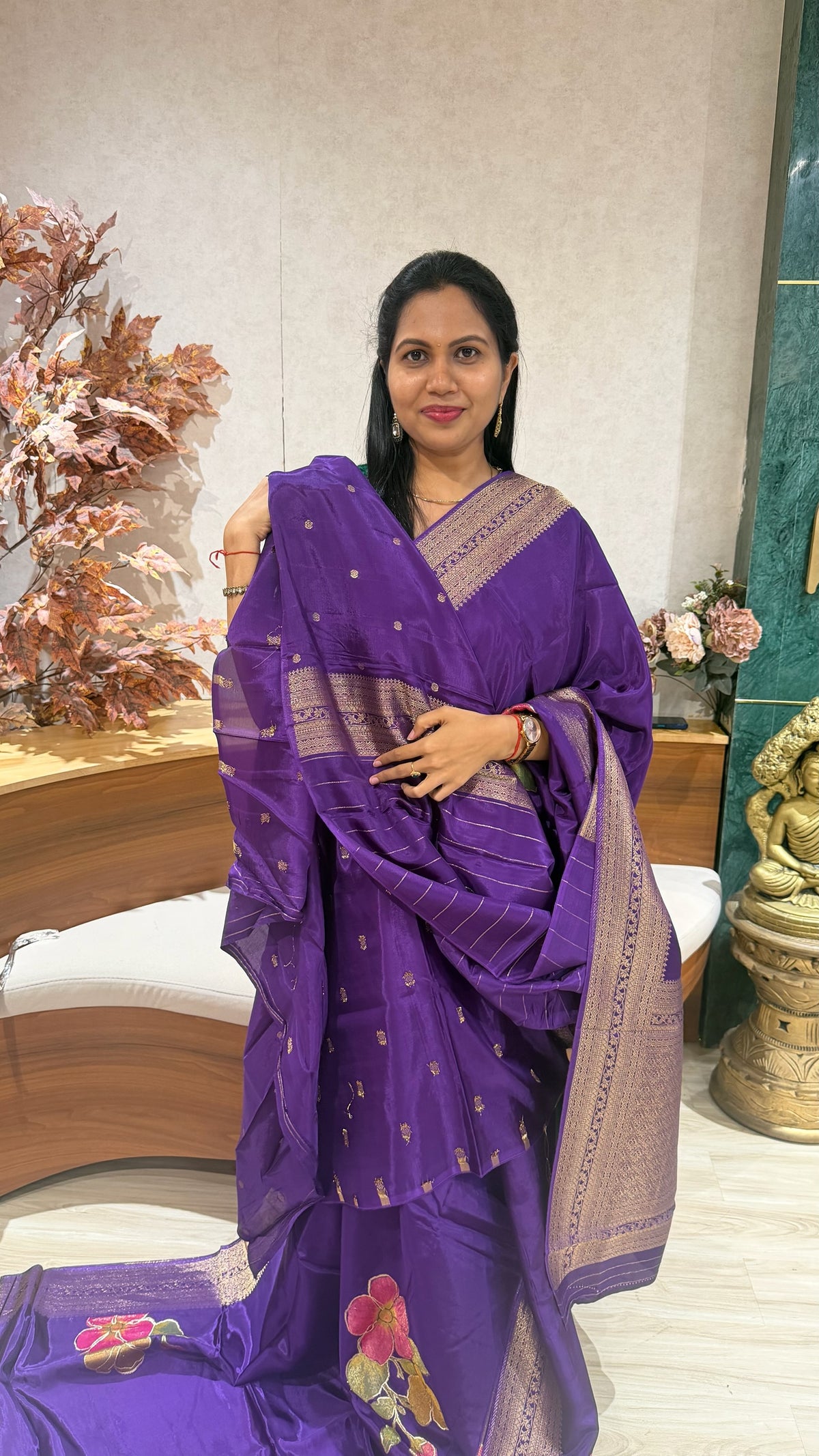 Crepe saree