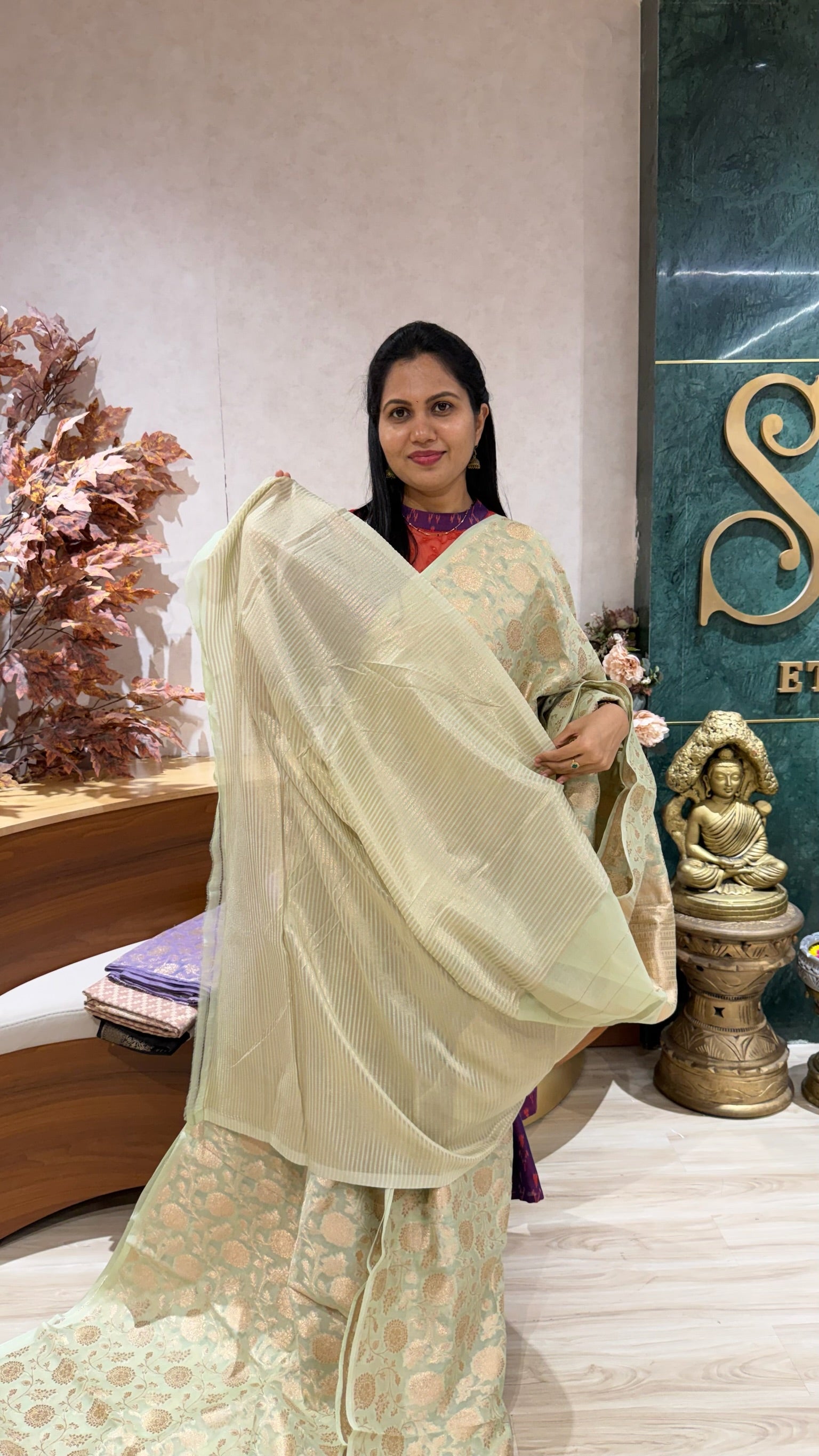 Banaras weaving allover - sale