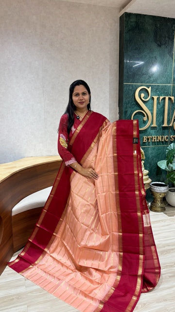 Light weight Kanchi gap border style