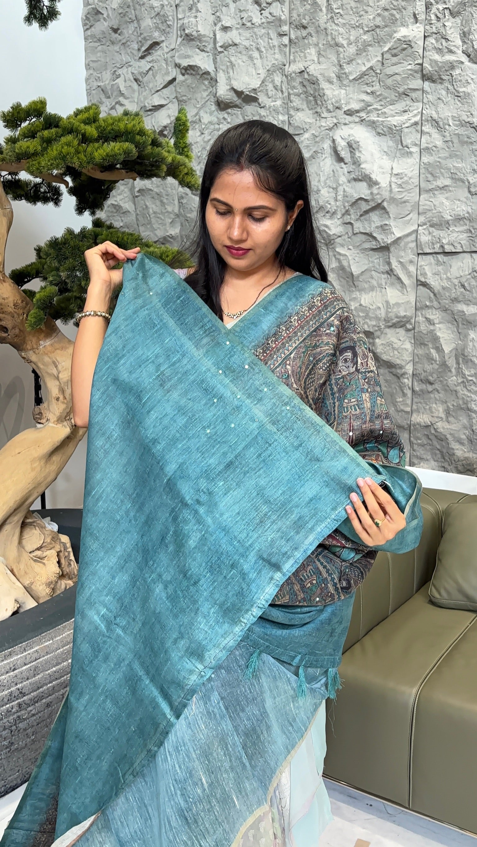 Madhubani blue