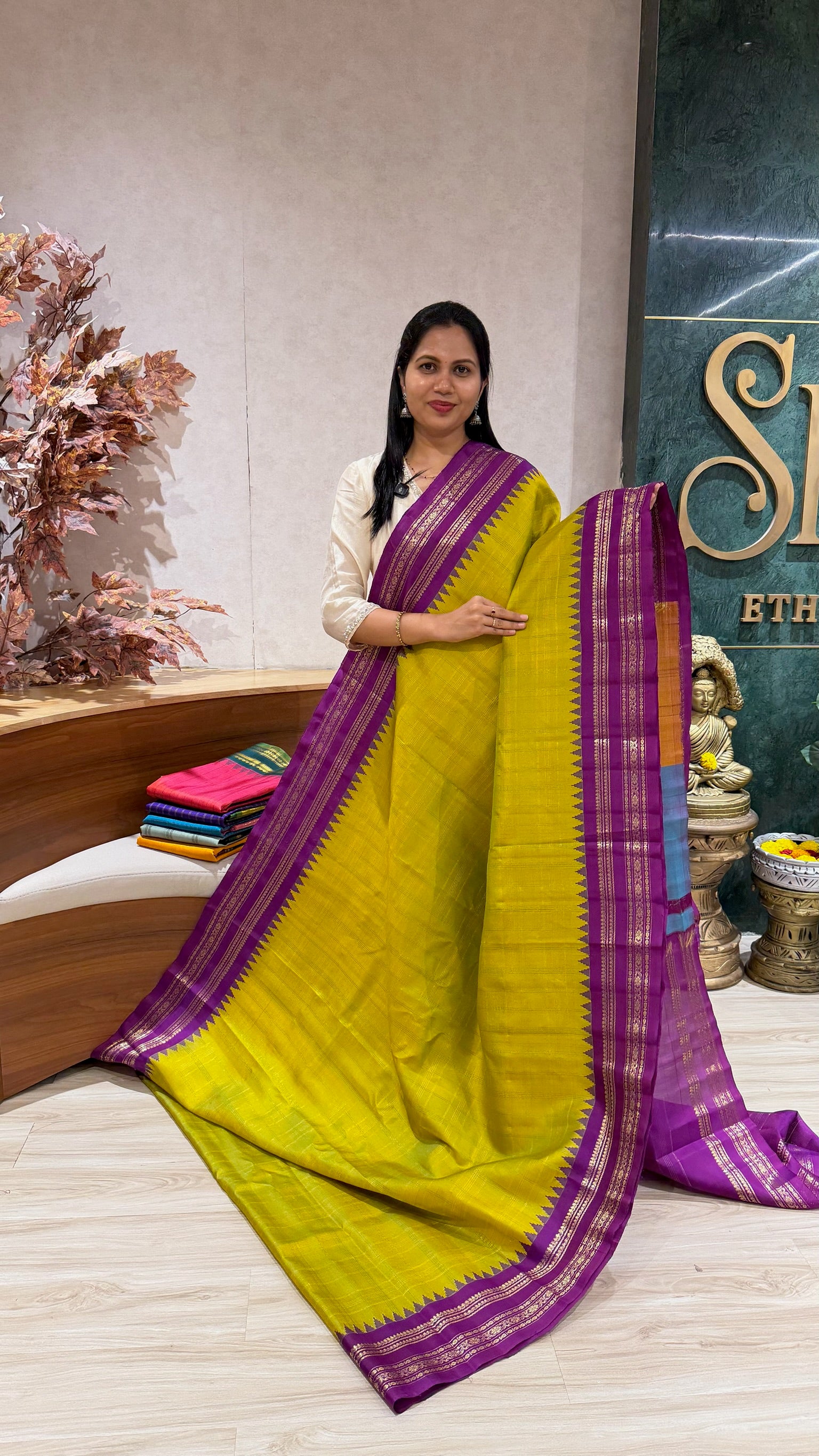 Handloom gadwal pattu