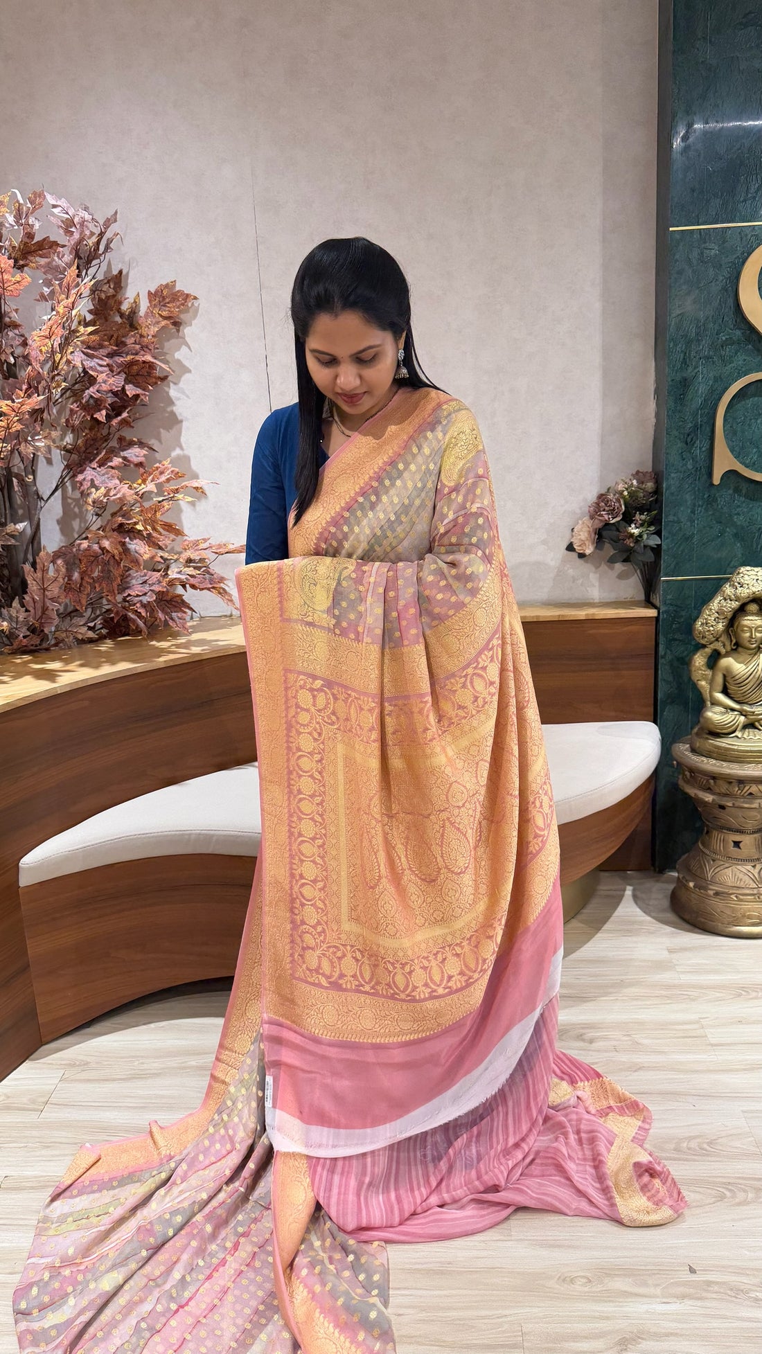 Handloom banaras georgette