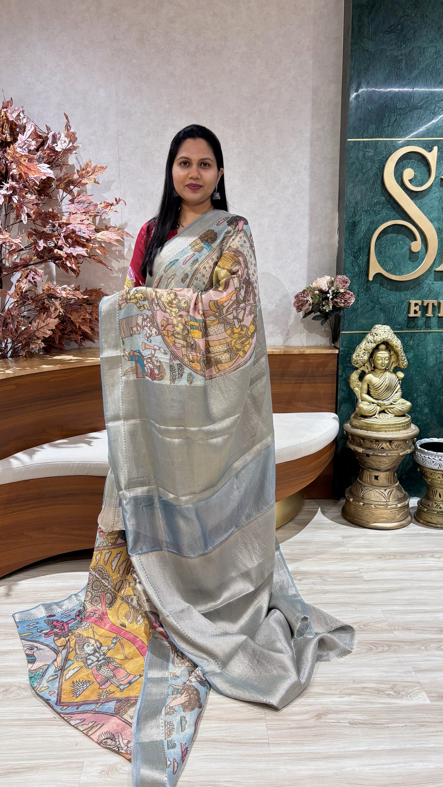 Designer tissue Kalamkari