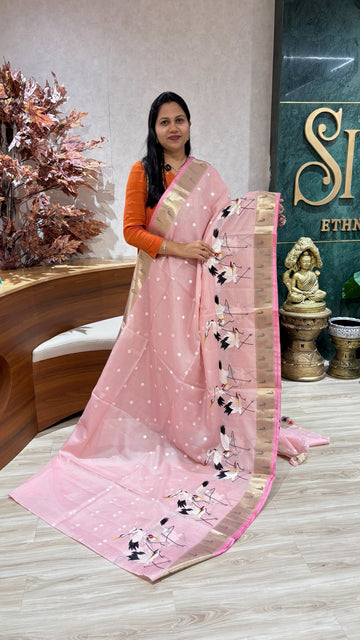 Silk kota embroidery