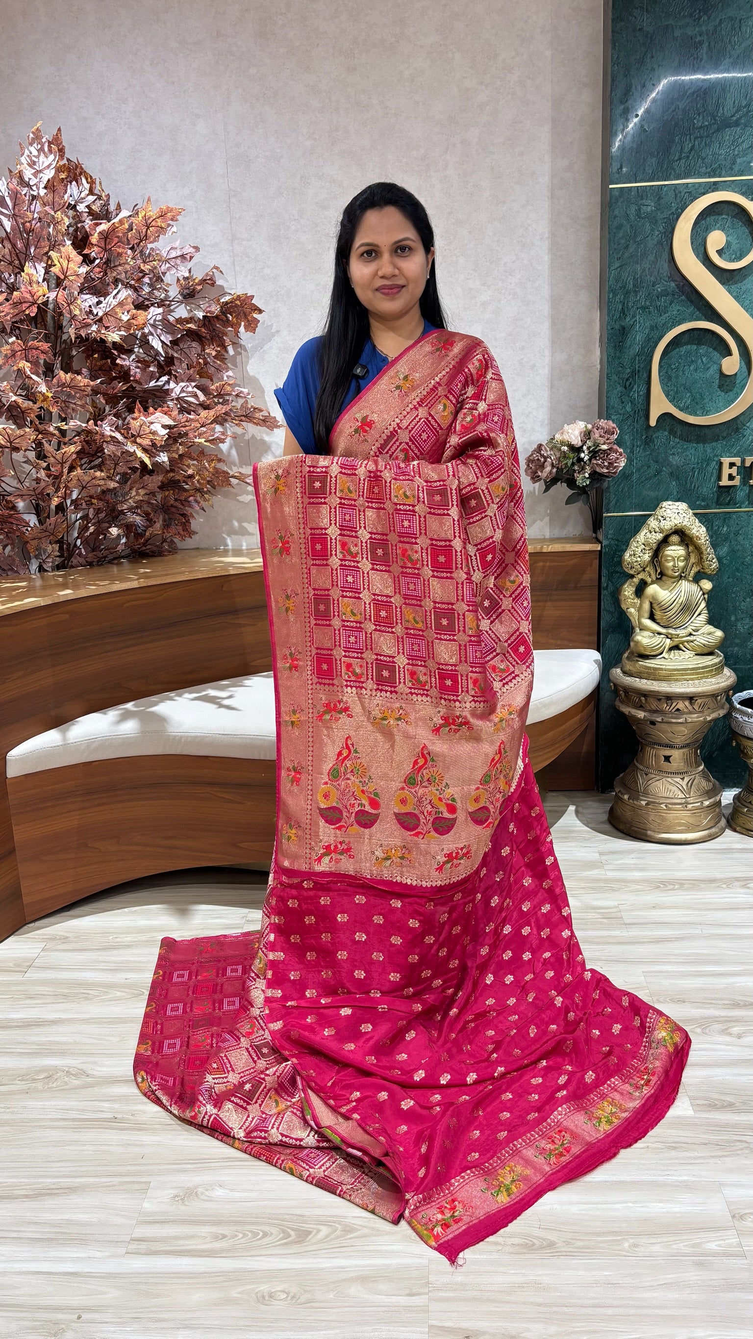 Georgette Banaras weaving