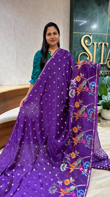 Paper silk meena buti