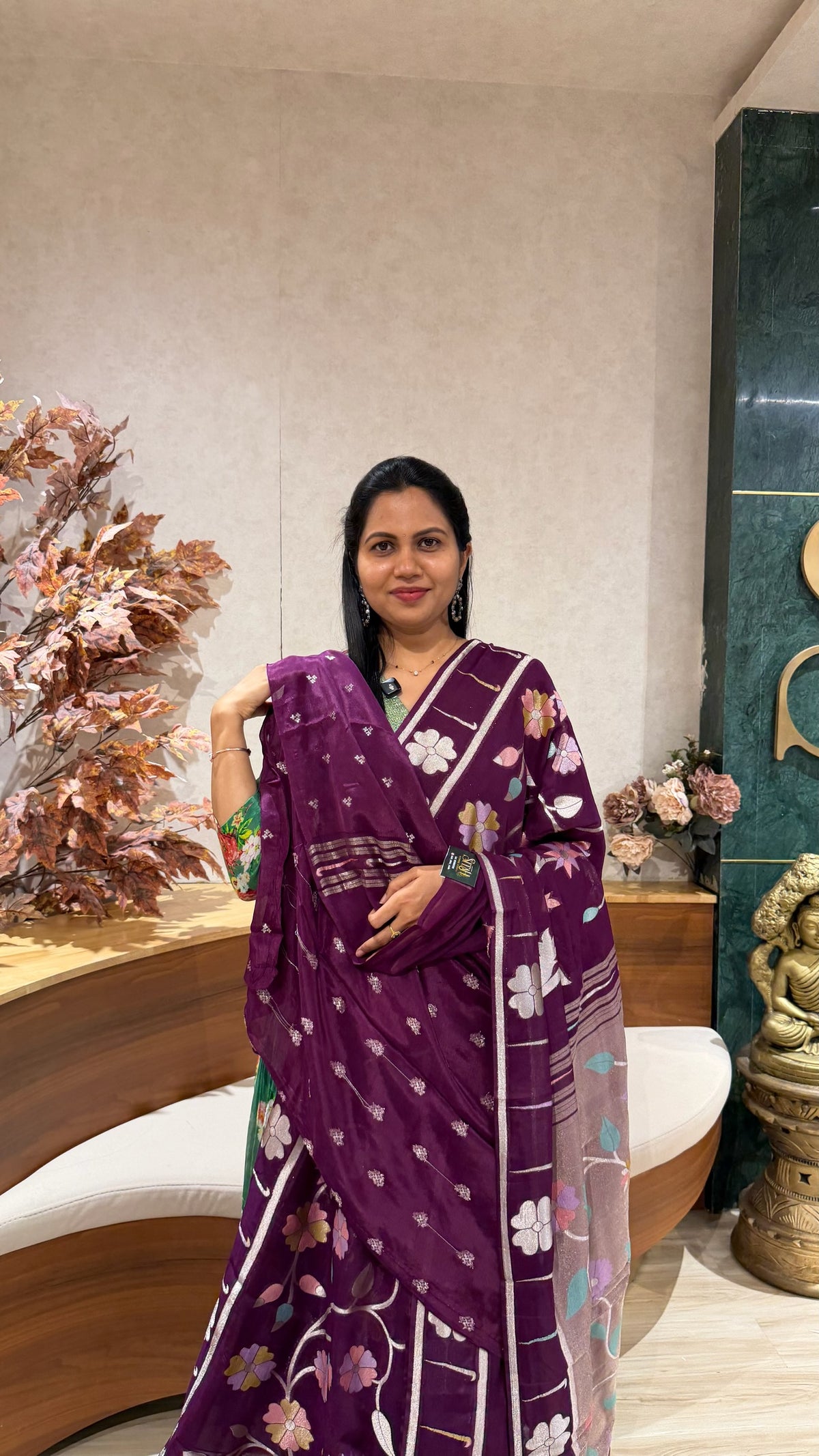 Pure georgette jhamdani