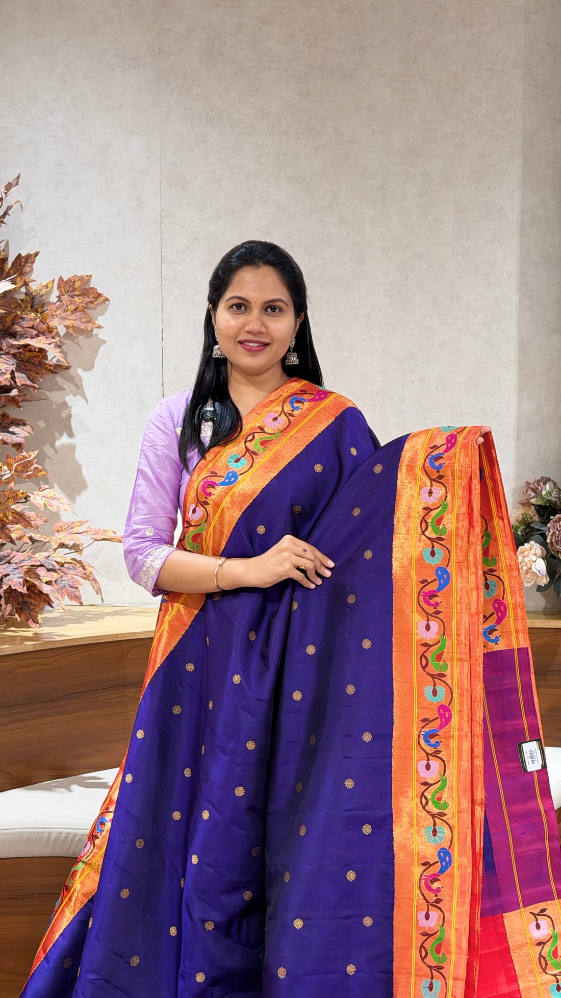 Handloom Gadwal paithani
