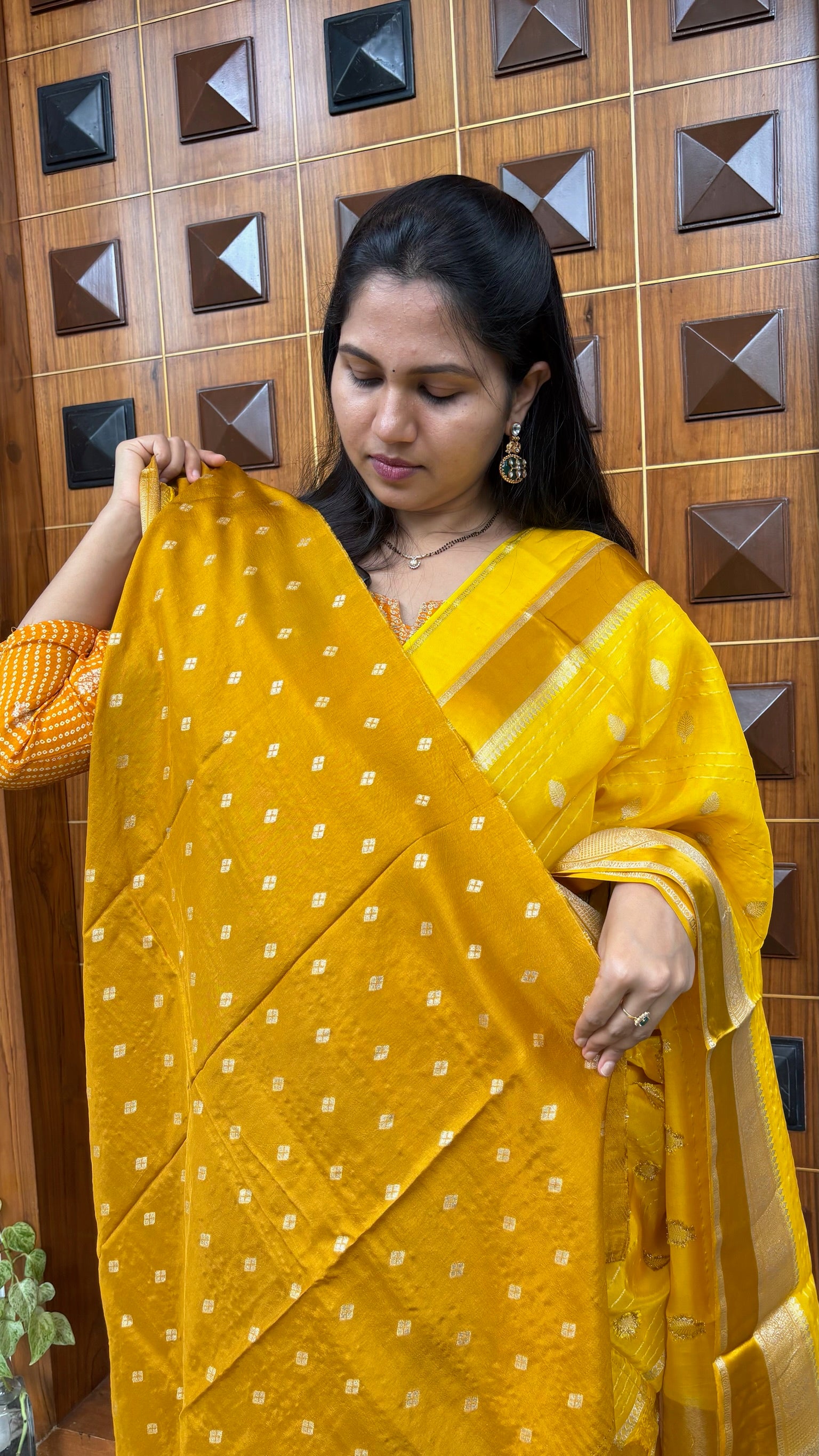 Viscose silk yellow