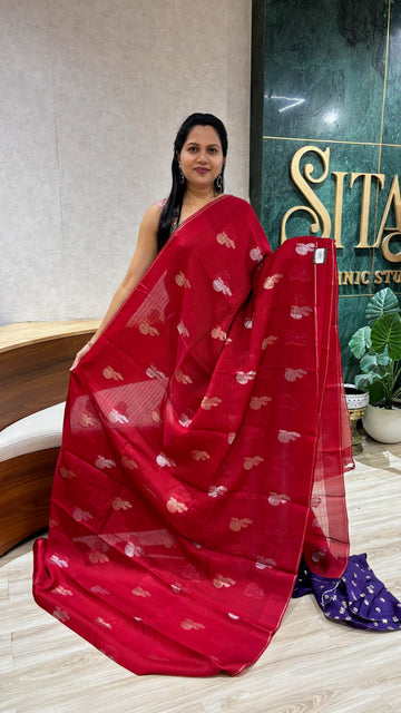 Organza kota red