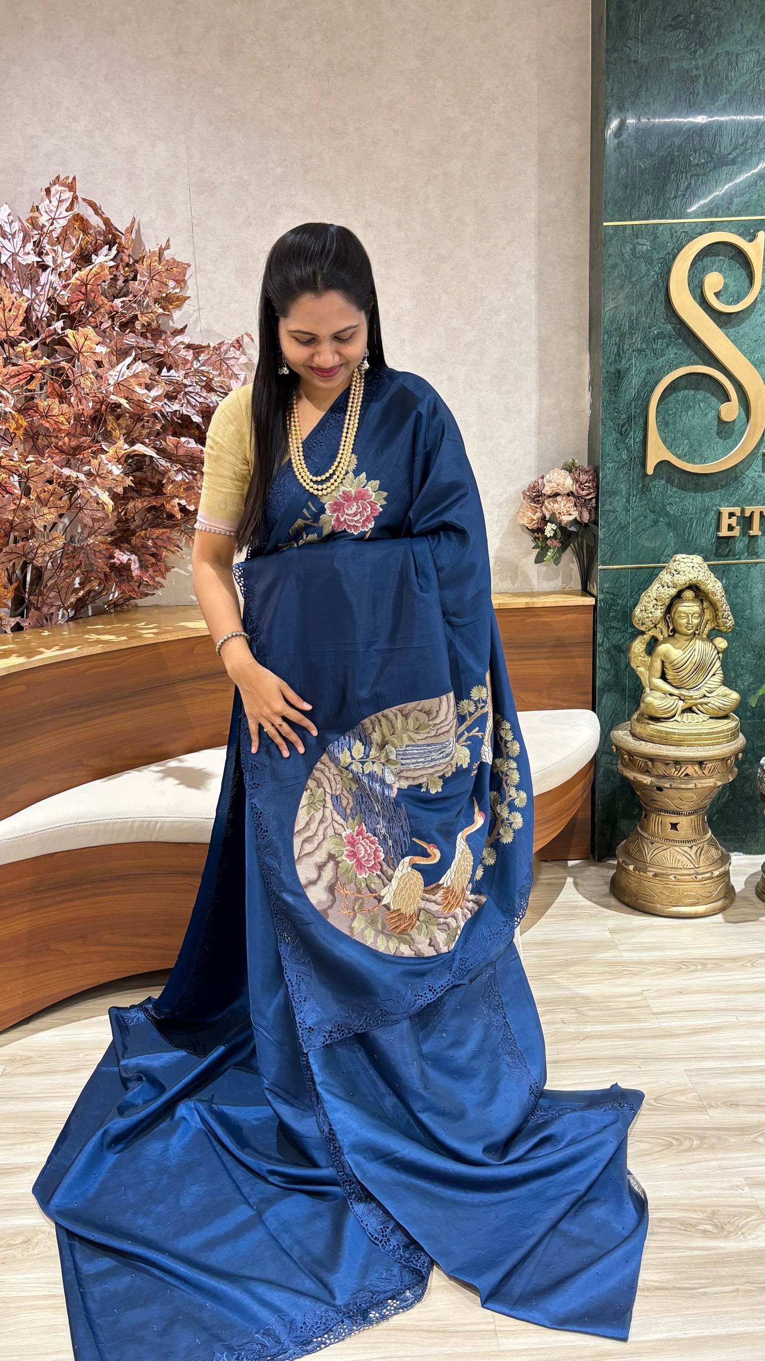 Designer work saree