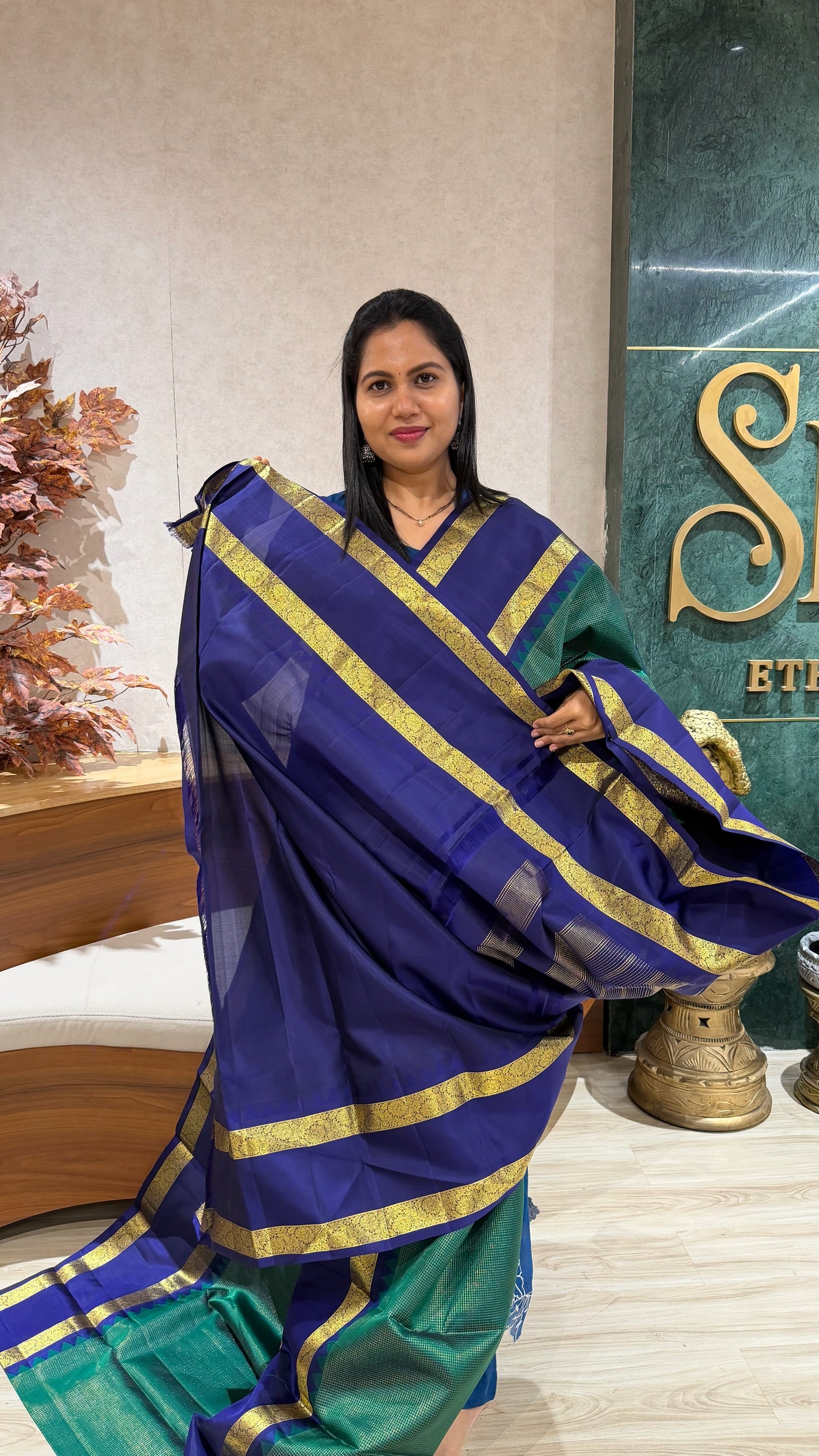 Handloom vintage Kanchi pattu